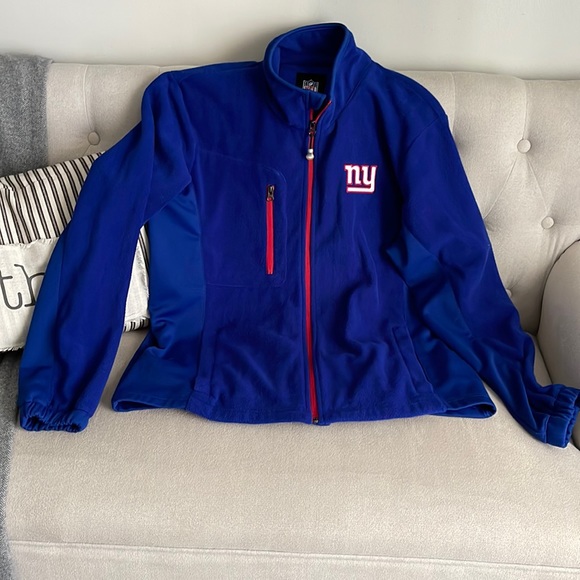 NFL NEW YORK GIANTS logo G-III Apparel Group fleece zip up size LG - Picture 3 of 8